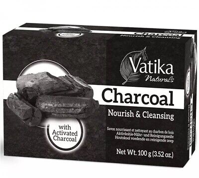 Vatika Charcoal Soap 100g x 6 - Ny Ankomst 14.03