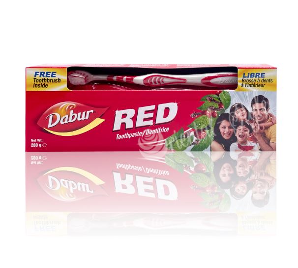 Dabur Red Herb. Toothpaste 200g x 6 - Ny Ankomst 15.03
