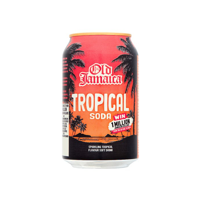 Old Jamaica Tropical Soda 330ml x 24 - Ny Ankomst 14.03 (Husk E)