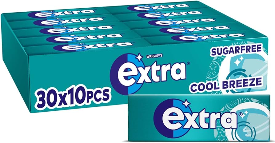 Extra Chewing Gum Cool Breeze  (14g) 10stk x 30 - Ny Ankomst 02.05.25
