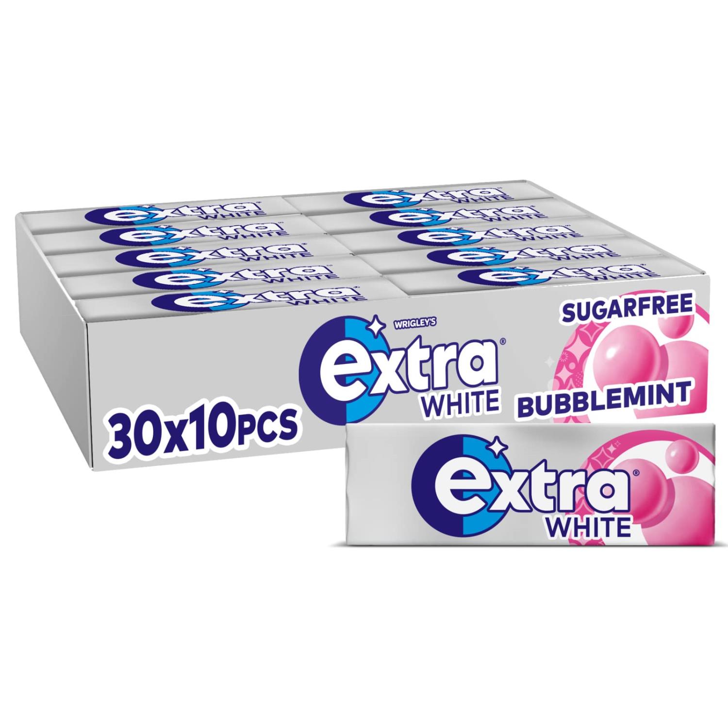 Extra Chewing Gum Bubblemint (14g) 10stk x 30 - Ny Ankomst 02.05.25
