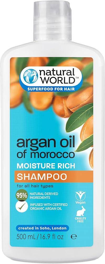 Nat World Argan Oil Shampoo 500ml x 6