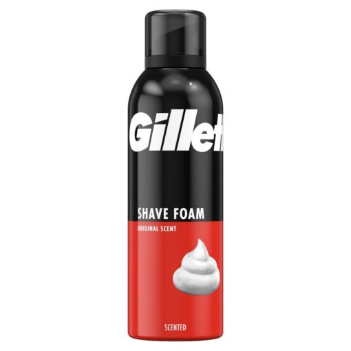 Gillette Shav. Foam Regular 200ml x 6 - Ny Ankomst 18.04