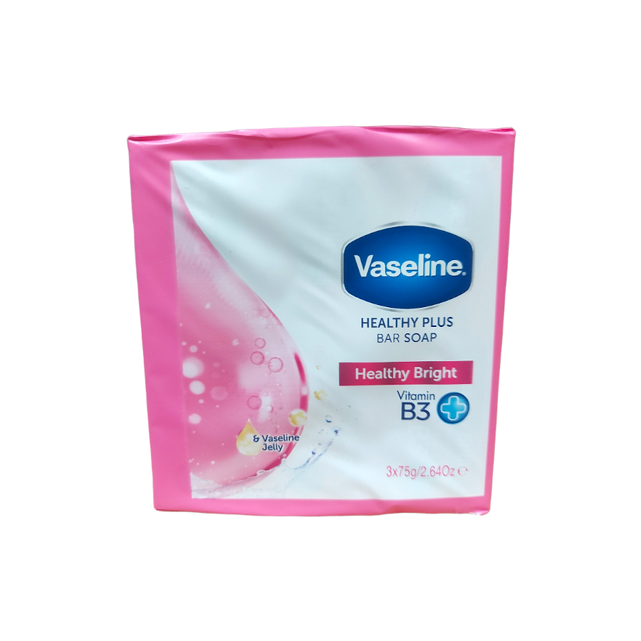 Vaseline Soap Healthy Bright (75g x 3) x 48 - Ny Ankomst 18.04