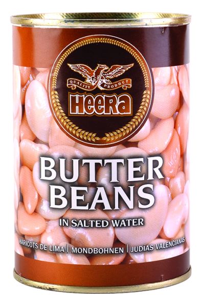 Heera Canned Butter Beans 400g x 12 - Ny Ankomst 08.04