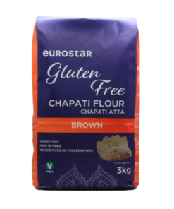 Eurostar Gluten Free Brown Atta 3kg x 4 - Parti Tilbud 18-23 Nov.