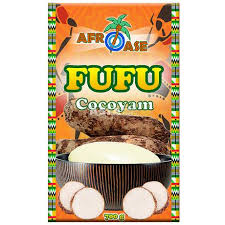 Afroase Cocoyam Fufu Flour 700g x 12 Ny Ankomst