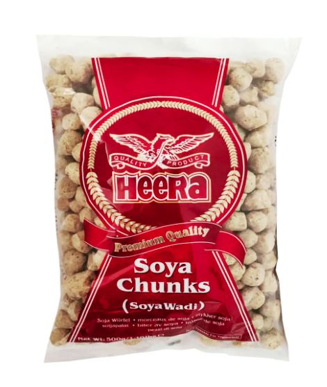 Heera Soya Chunks Mini 250g x 10 - Ny Ankomst 13.09.24