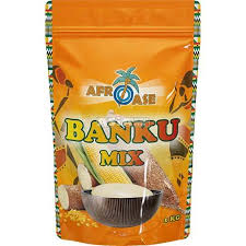 Afroase Banku Mix 1kg x 12 - Ny Ankomst 10.05
