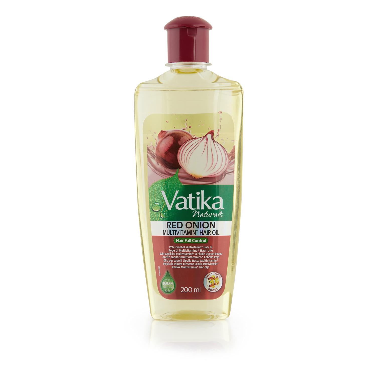 Vatika Red Onion Hair Oil 200ml x 6 - Ny Ankommet 22.05.24