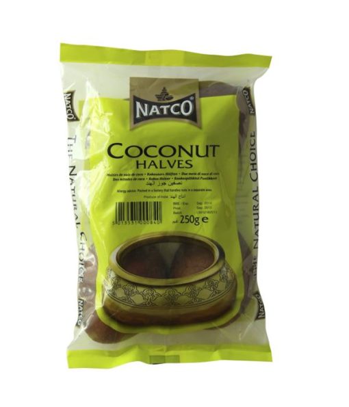 Natco Coconut Halves 250g x 10 - Ny Ankomst 07.06.24