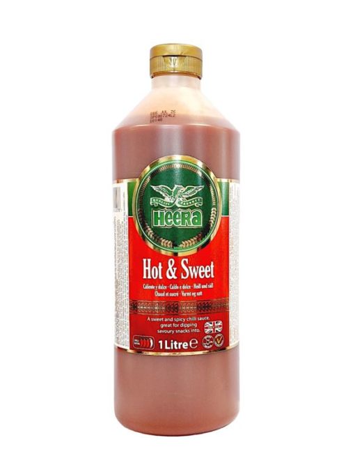 Heera Hot & Sweet Sauce 1L x 10 - Tilbud