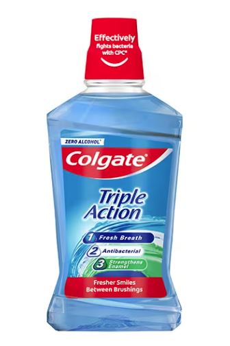 Colgate Plax Mouthwash Triple Action 500ml x 12 - Ny Ankomst 25.07.24