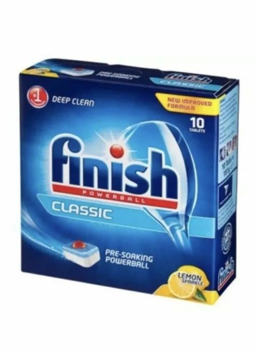 Finish Classic Dish Wash Tabs Lemon 10's x 16 - Ny Ankomst 25.07.24 - Lavpris