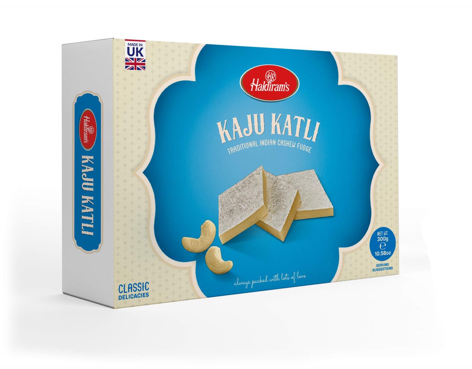 Haldiram Kaju Katli 300g x 16 - Ny het Ankommet 26.08.24