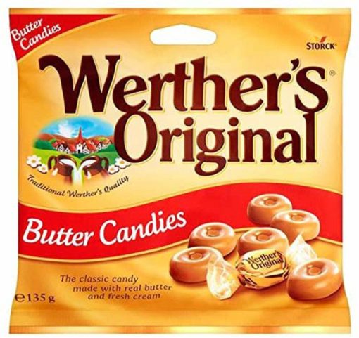 Werthers Original Butter Candies 135g x 24 - Ny Ankomst 14.08.24