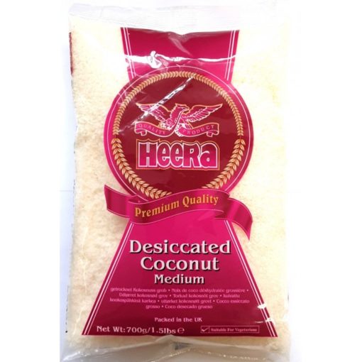 Heera Coconut Deseiccated Medium 700g x 6 - Ny Ankomst 20.08.24