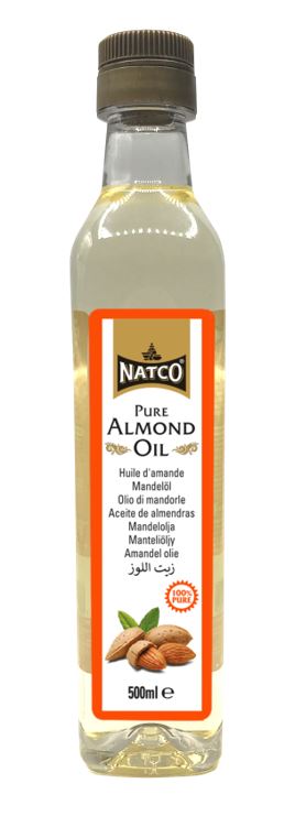 Natco Almond Oil 500ml x 12 - Ny Ankomst 12.09.24