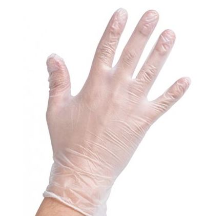 Vinyl Gloves (Clear)(M)100stk x 10