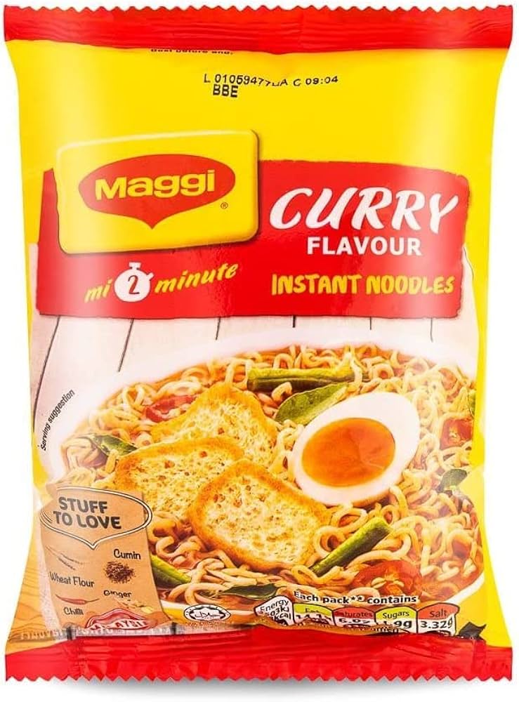 Maggi Malaysian Noodles Curry (5Pk x 79g) x 6 - Ny Ankomst 24.10.24