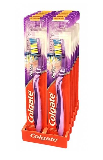 Colgate Toothbrush Zig Zag Medium  x 12 - Ny Ankomst 05.08.25