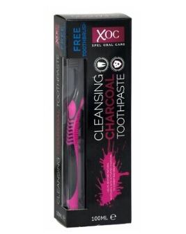 XOC Charcoal Tooth Paste 100ml + Tooth Brush x 12 - Tilbud