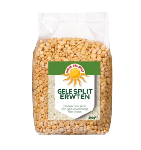 VDS Yellow Split Peas 900g x 6 - Ny Ankomst 06.02.25