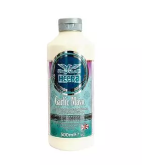Heera Sauce Garlic Mayo 500ml x 12 - Ny Ankomst 14.06.25  -Etikett