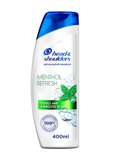 Head & Shoulders Shampoo Menthol 400ml x 6 - Ny Ankomst 06.07.24