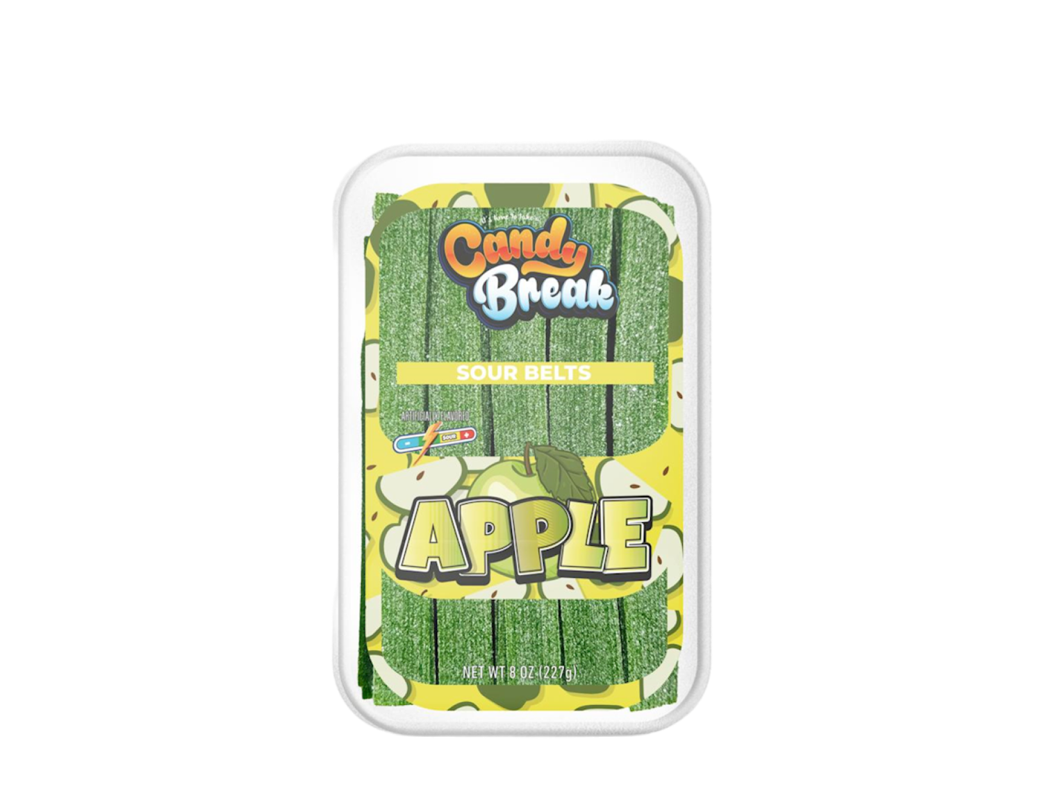 Candy Break Sour Apple Belts 227g x 6