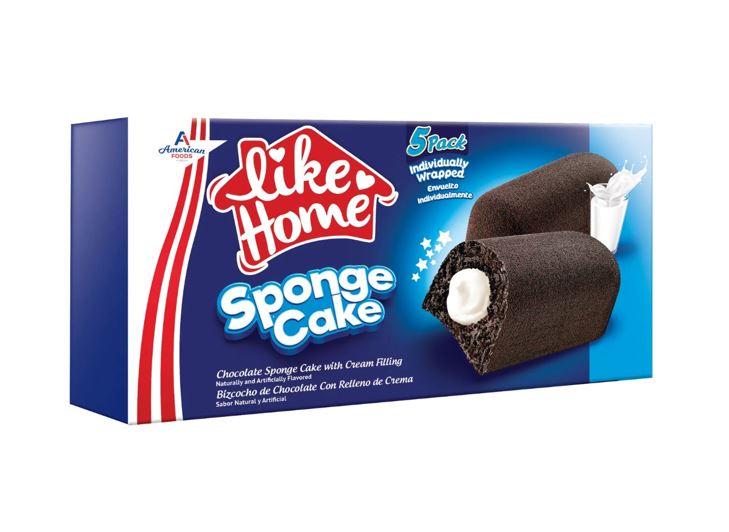 Like Home Sponge Cake Chocolate 5pk x 20