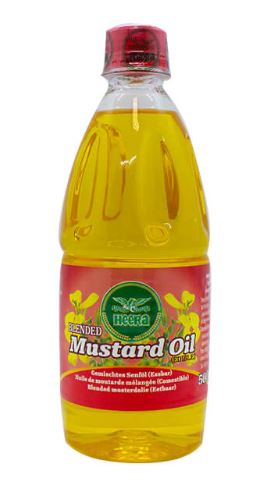 Heera Mustard Oil (Edible Blended) 1L x 10- Ny Ankomst 09.05.25