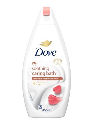 Dove Soothing Caring Bath Alm & Hibiscus 450ml x 6 - Ny Ankomst 09.05.25