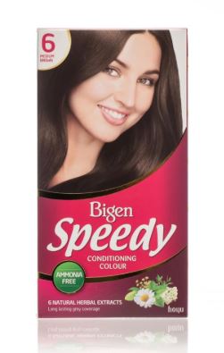 Bigen Womens´s Speedy Conditioning Color (Medium Brown) # 6 x 3 - Ny Ankomst 07.05.25