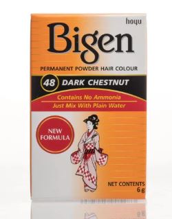 Bigen Hair Color (Dark Chestnut) # 48 - 6g x 10 - Ny Ankomst 07.05.25