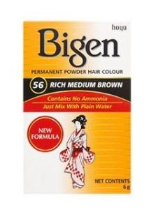 Bigen Hair Color (Med.Brown) #56- 6g x 10 - Ny Ankomst 07.05.25