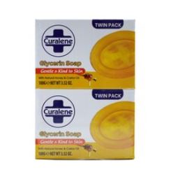 Curalene Soap Glyserine Natural Honey & Oil (100g x 2) x 12 -  Ny Ankomst 04.06.25