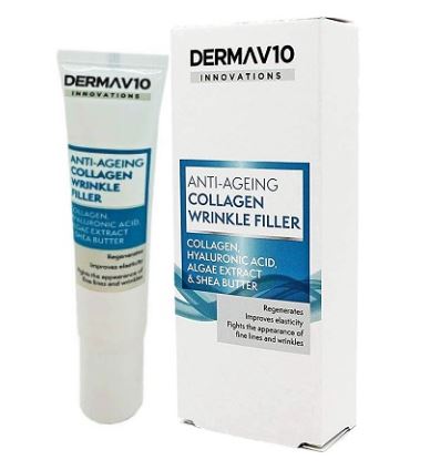 Derma V10 Collagen Wrinkle Filler 15ml x 6 - Ny Ankomst 04.06.25