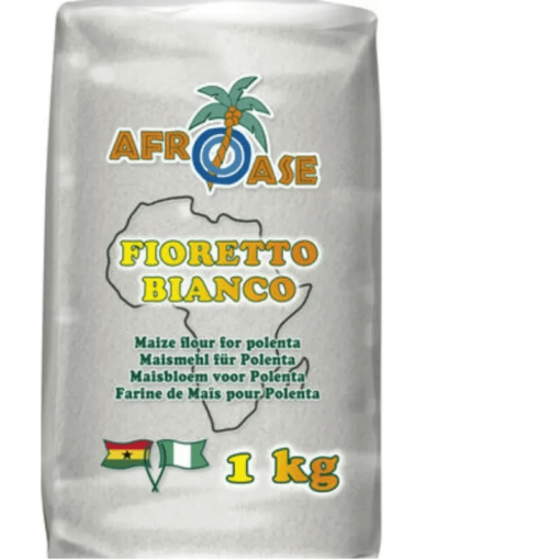 Afroase White Corn Flour (Fioretto) 1kg x 10 - Ny Ankomst 11.06.25