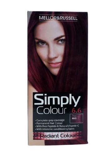 Simply Hair Color True Red No. 6.6 x 6 - Nyhet 04.06.25