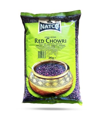 Natco Red Chowri (Aduki Beans) 2kg x 6 - Ny Ankomst 30.08.25