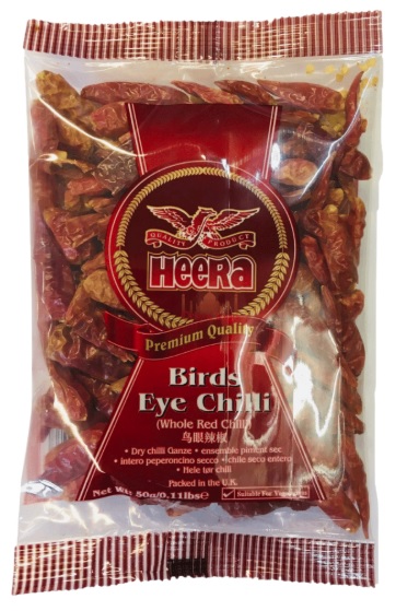 Heera Bird Eye Chilli 50g x 20