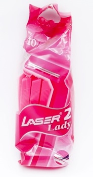 Laser 2 Lady Disp. Razors Long Pack 10's x 20