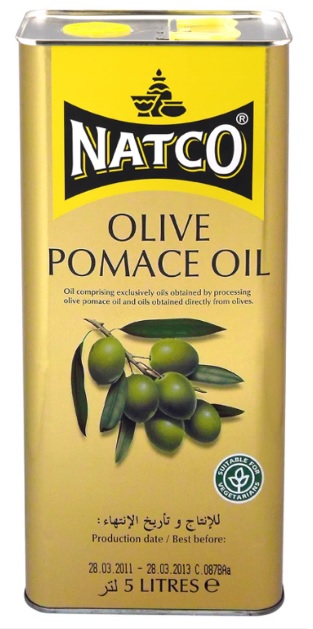 Natco Olive Oil 100% Pure (Pomace) 5L x 4 - Ny Ankomst 30.08.25 - TILBUD