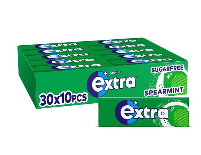 Extra Chewing Gum Spearmint Sugar Free (14g) 10stk x 30