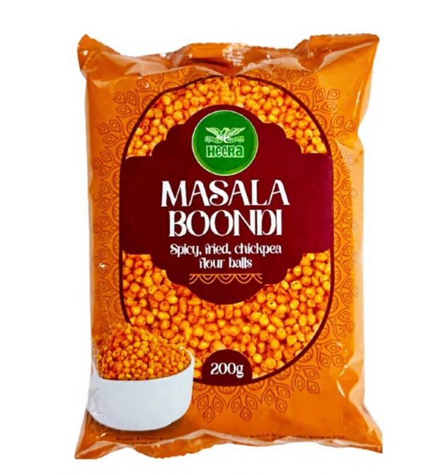 Heera Snacks Masala Boondi 200g x 10