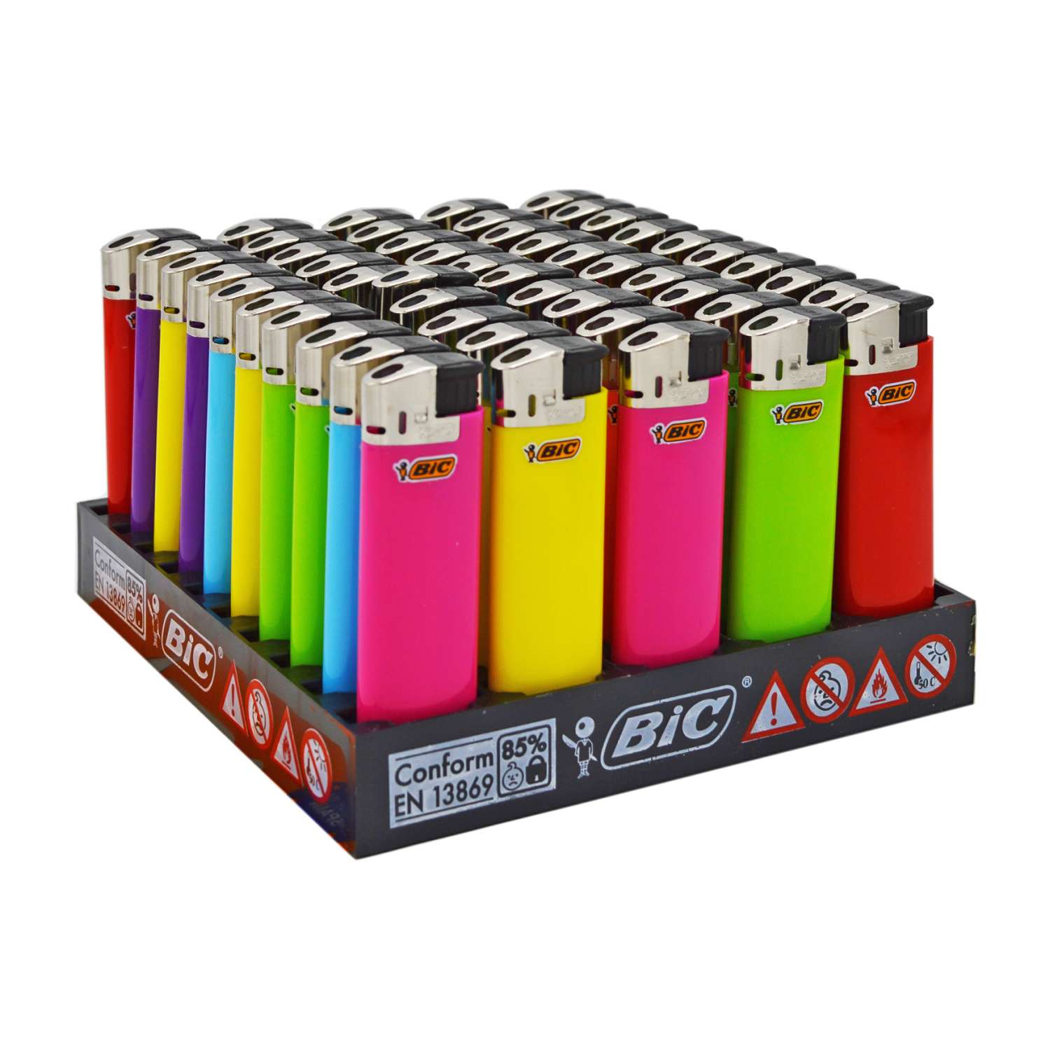 BIC Lighters J38 Electronic 50pcs - Ny Ankomst 01.10.25