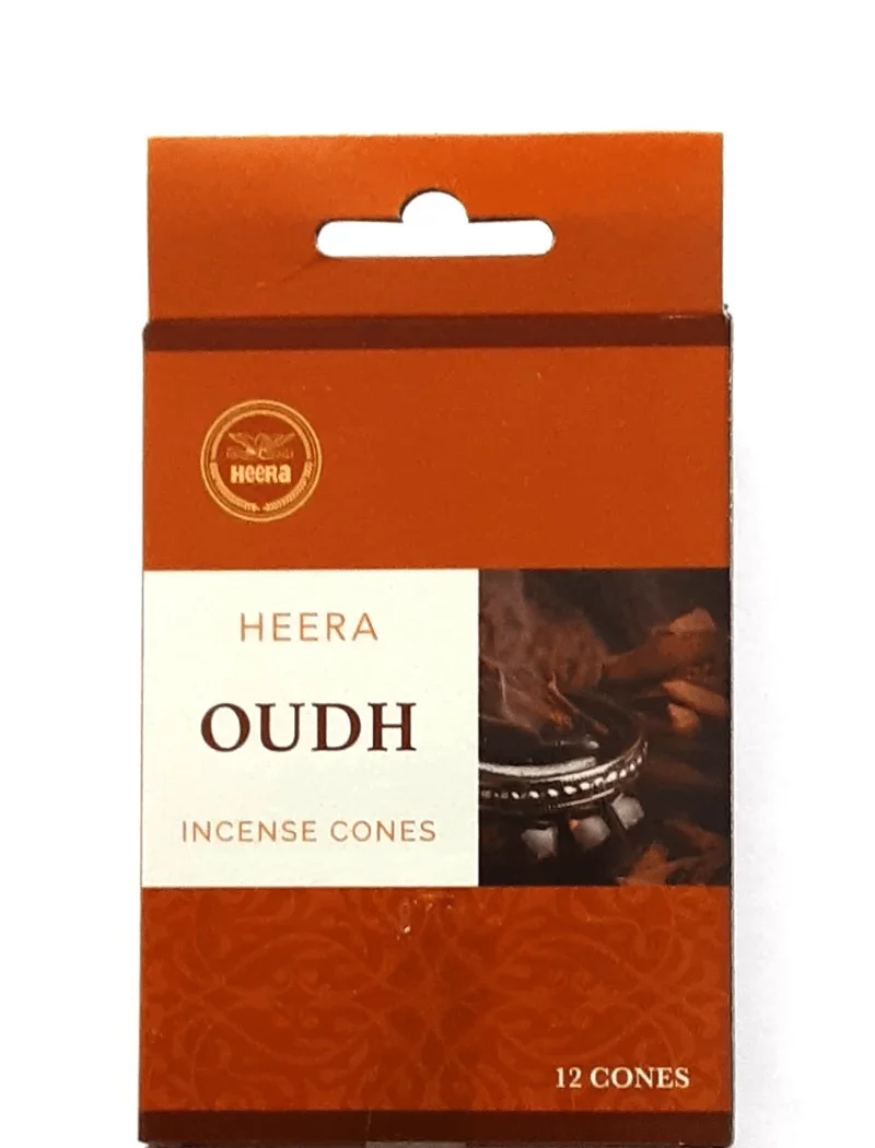 Heera Oudh Dhoop Cone x 12