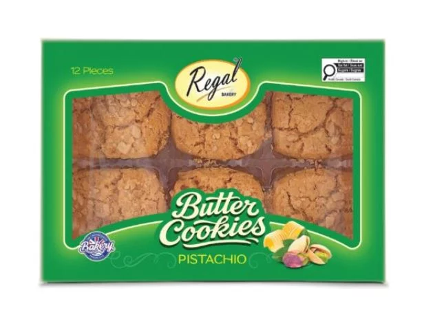 Regal Butter Cookies Pistachio 12pcs x 9 - Nyhet 07.10.25 - kampanjepris!