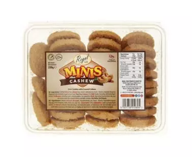 Regal Cookies Mini Cashew 350g x 6 - Nyhet 07.10.25
